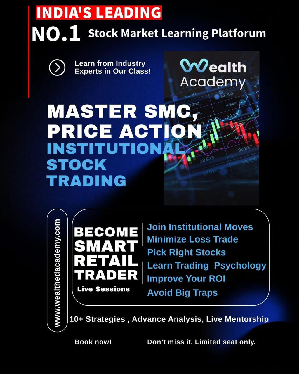 Master SMC, price action and institutional stock trading with Wealth Academy